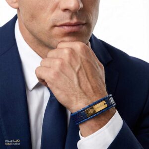 دستبند چرم طلا