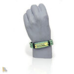 دستبند نقره آب طلا