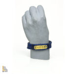 دستبند نقره آب طلا