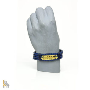 دستبند نقره آب طلا