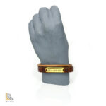 دستبند نقره آب طلا