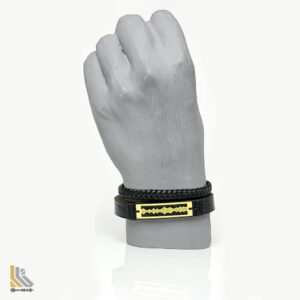 دستبند نقره آب طلا