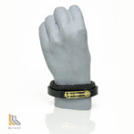 دستبند نقره آب طلا