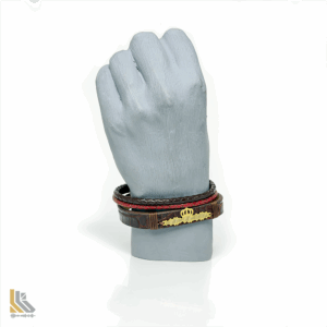 دستبند نقره آب طلا