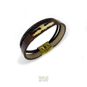 دستبند نقره آب طلا فرکانس صدا مدل Melancholy