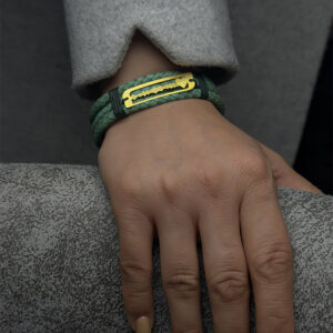 دستبند نقره آب طلا فرکانس صدا مدل True Love