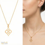 گردنبند طرح هندسی