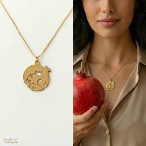 گردنبند نقره انار