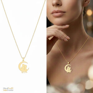 گردنبند نقره ماه