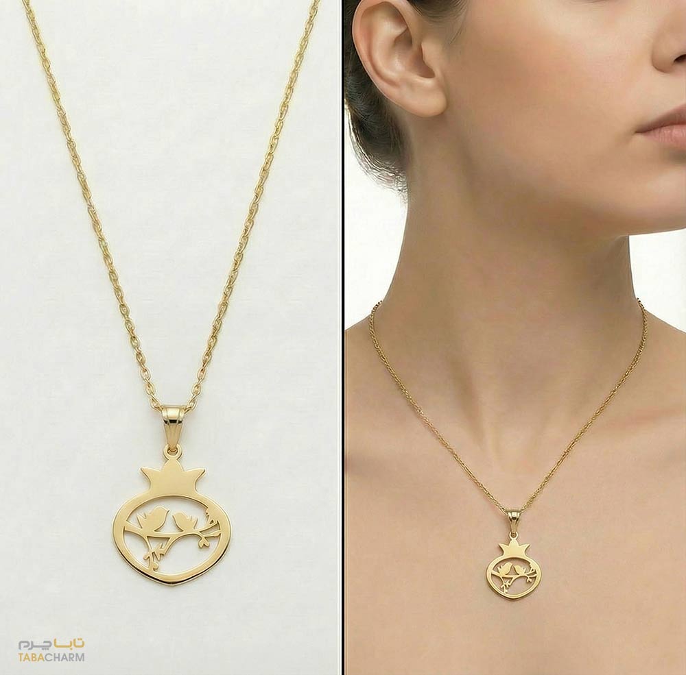 گردنبند نقره انار