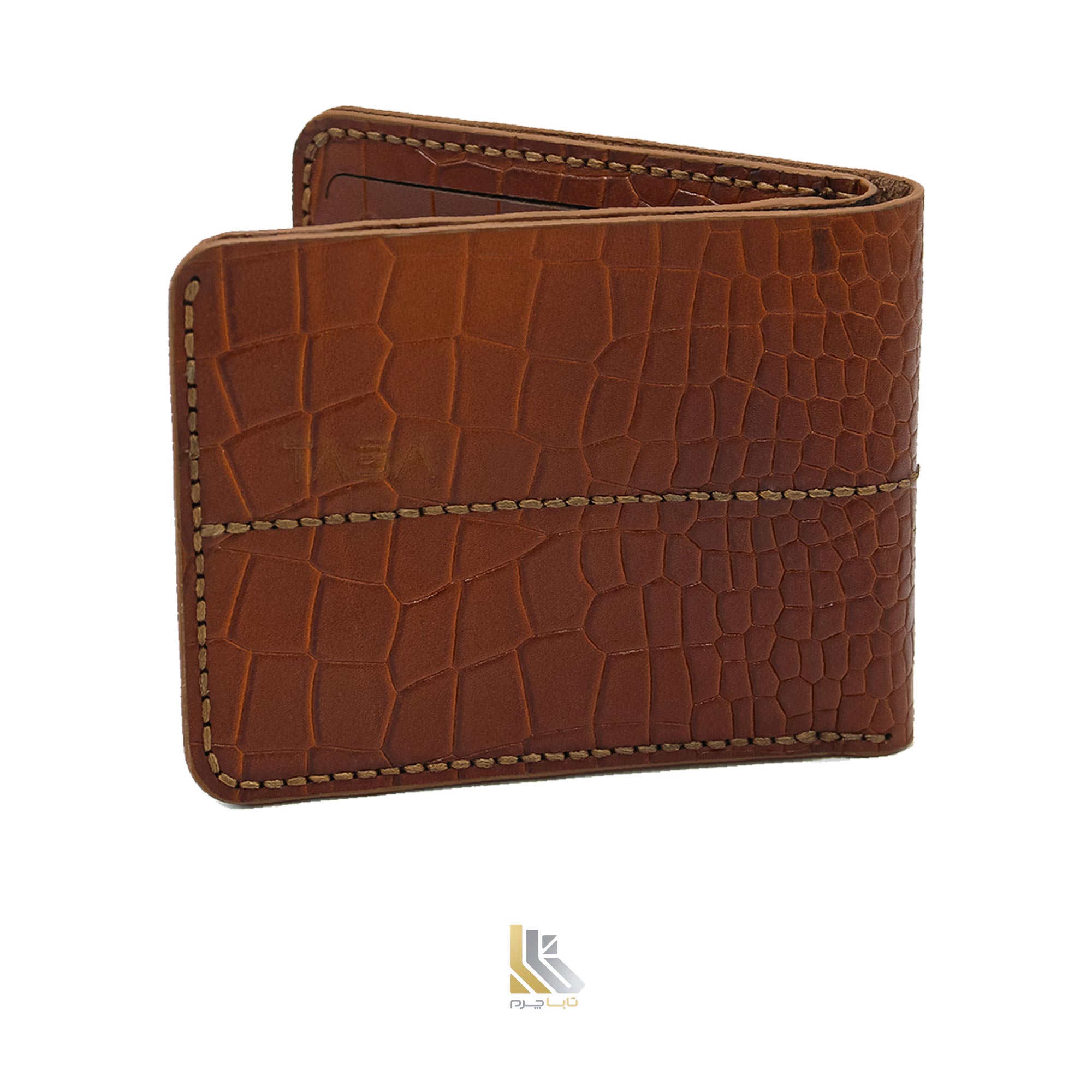 کیف جیبی مردانه چرم طبیعی عسلی
